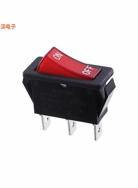 R4JBLKRILIF1 |面板安装，卡入式SWITCH ROCKER SPST 20A 125V