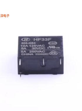 HF33F/005-HS3 |功率继电器超小型中功率继电器,5V