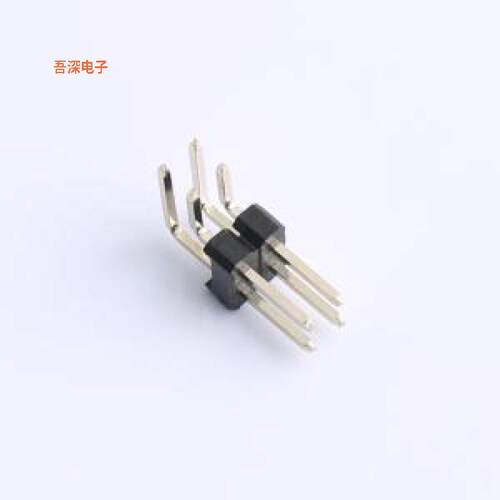 HDGCPH254-PW02-02 |PA6.0 PB6.85 PC3.02排针弯插,P=2.54mm