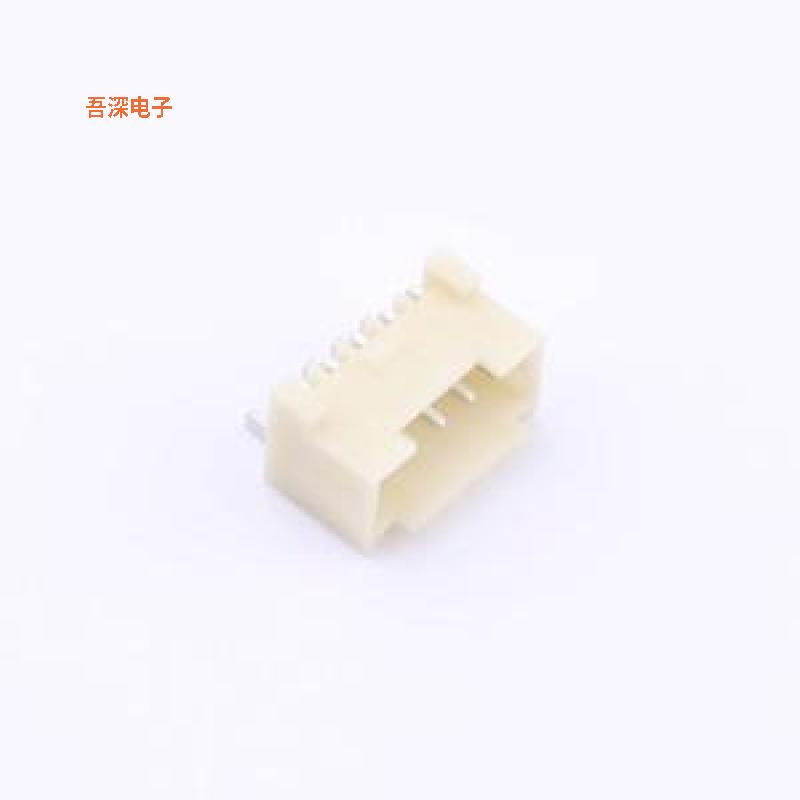 HC-ZE1.5-5PWT |线对板针座针座ZE1.5-5P 卧贴带扣编带