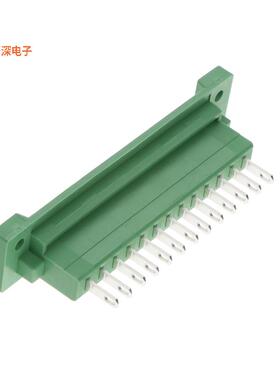 0710138 |接头，公引脚TERM BLK 13POS GREEN