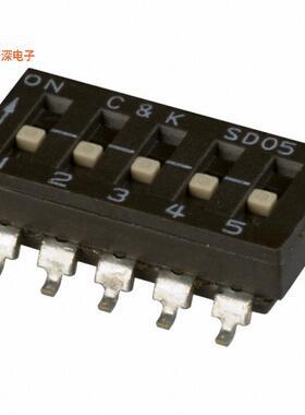 SD05H0SB |SPSTSWITCH SLIDE DIP SPST 0.1A 25V