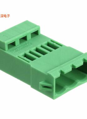 1823859 |插头体座，用于公引脚TERM BLOCK PLUG 3POS 5.08MM