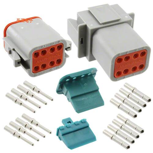 AT8PS-CKIT |插头和插座CONN PLUG&RCPT 8P CRIMP 16-18AWG