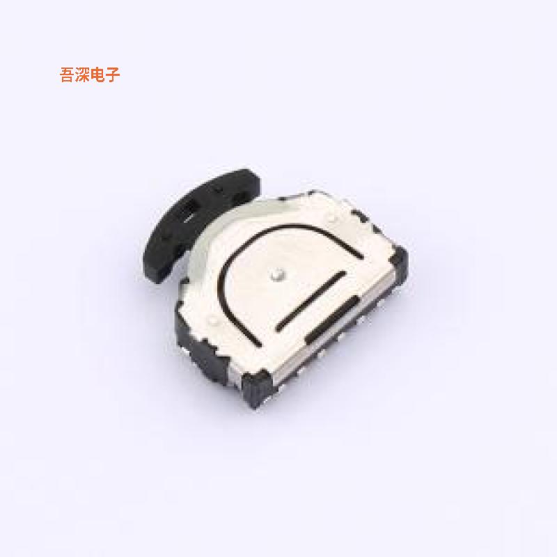 WS-002DB |6脚拨轮短柄/有定位/黑底/三向拨轮SMD