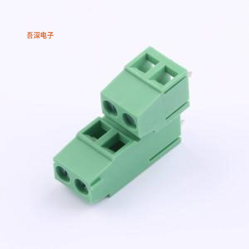 DB128B-5.0-2*2P-GN-S |原装插件,P=5mm螺钉式接线