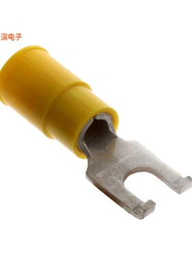 0191210048 |带法兰CONN SPADE TERM 10-12AWG #8 YEL