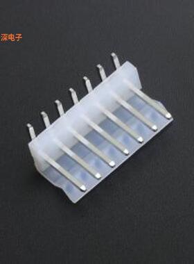 CH3.96-7P WZ |透明胶线对板针座弯插,P=3.96mm