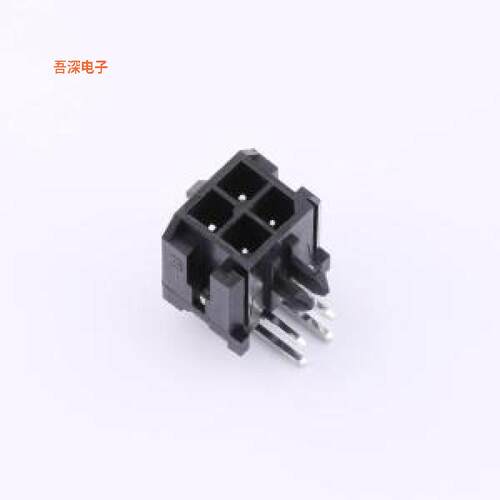 MX3.0-2X2AW |MX3.0 2*2弯针 320/托盘线对板针座弯插,P=3mm