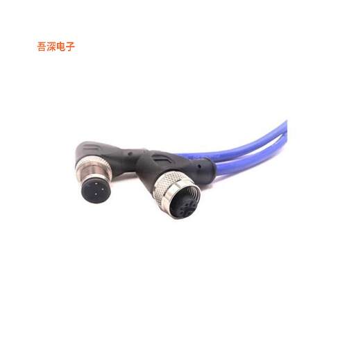 C3BD80M005 |原装全新M12,CORDSET,3 COND,M/RA,FM/RA,BL