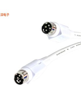 YL426465M0YL4WH(R) |插座CIRC CBL 4POS RCPT TO RCPT 16.4'