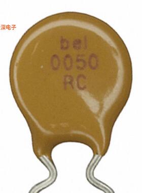 0ZRC0050FF1E |类型:聚合物PTC RESET FUSE 90V 500MA RADIAL