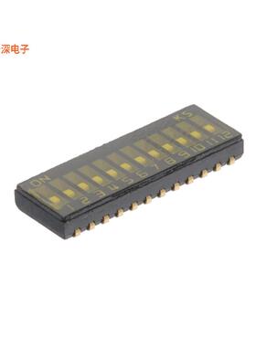 DHS 912-J |SPSTDUAL-IN-LINE SWITCH, HALF-PITCH-