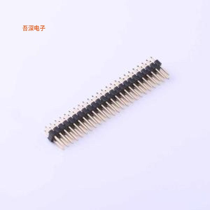 X6521WV-2x24H-C60D30 |高镀金 抗氧化排针插件,P=2.54mm