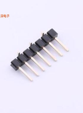 DZ254S-11-07-48 |排针排针2.54mm 1x7P 立贴 方针