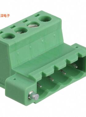 1825336 |插头，公引脚TERM BLOCK PLUG 4POS 5.08MM