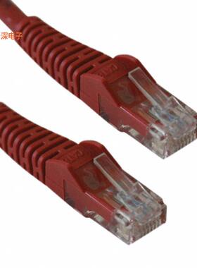 N201-010-RD|圆形线缆CABLE MOD 8P8C PLUG TO PLUG 10