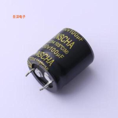CD294100UF450V168 |原装插件,D22xL25mm牛角型电解电容