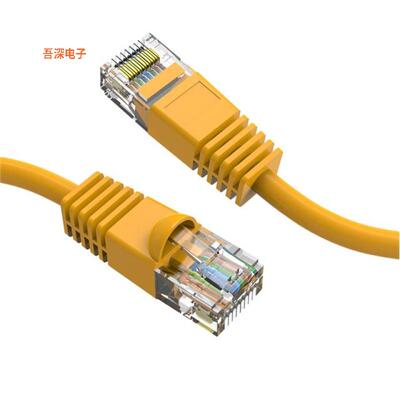CM-100717YWBSTK |圆形线缆1.5Ft Cat6 UTP Ethernet Networ