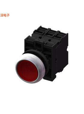 M22FP-ASF02-E30-R |前面板安装FLAT PB-ALT-2B--RED