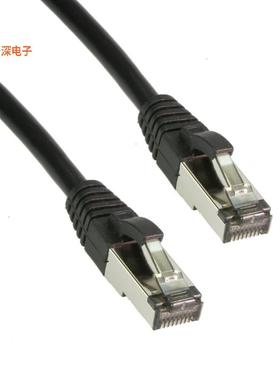 MP-CAT8STPBLK-010 |圆形线缆CAT 8 STP 26 AWG BLACK 10'