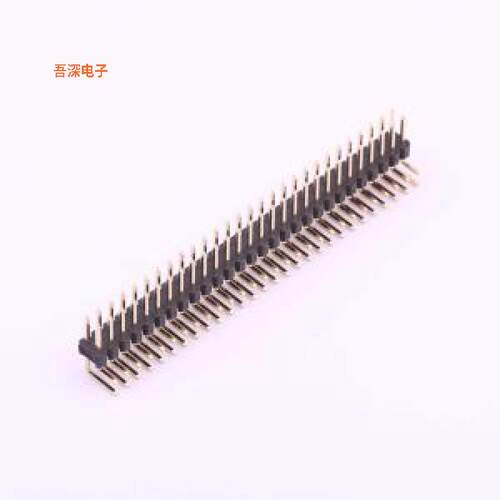 X6521WR-2x28H-C60D30 |高镀金 抗氧化排针弯插,P=2.54mm