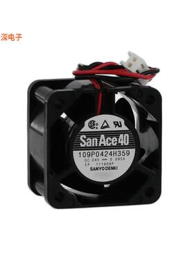 109P0424H359|24VDCFAN AXIAL 40X28MM 24VD