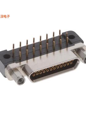 MDLM-25SCBRP-F222 |原装全新CONN MICRO-D RCPT 25POS R/A SLDR