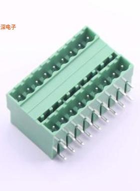 KF2EDGRH-5.08-2*9P |原装弯插,P=5.08mm插拔式接线