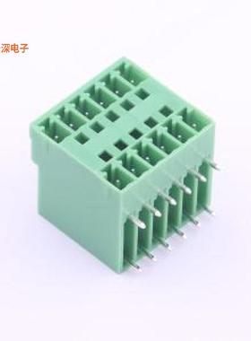 KF2EDGRH-3.81-2*6P |原装弯插,P=3.81mm插拔式接线