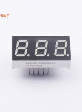 SP420401N |数码管0.4英寸三位(3位)超高亮红色共阴数码管