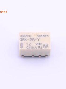 G6K-2G-Y DC12 |原装SMD,6.5x10mmRELAY TELECOM DPDT 1A 12V
