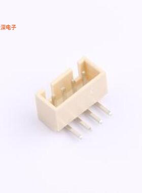 2.54-4P WZDK MS |250V 带扣线对板针座弯插,P=2.5mm