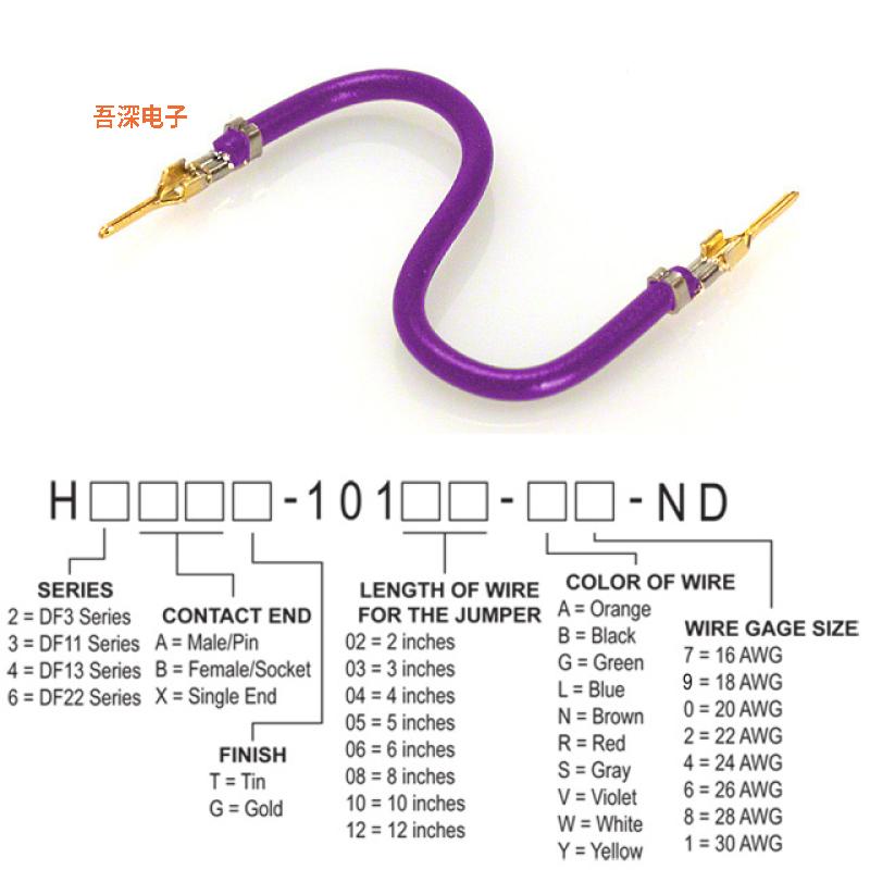 H2AAG-10102-V4 |接触端JUMPER-H1503TR/A2015V/H1503TR 2