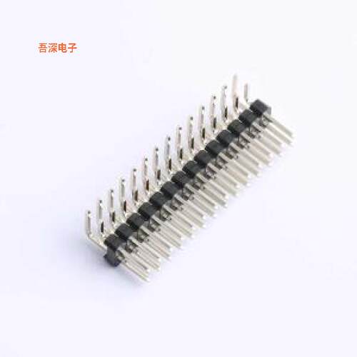 HDGCPH254-PW02-14 |PA6.0 PB6.85 PC3.02排针弯插,P=2.54mm