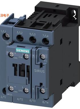 3RT23271BB40|原装全新CONTACTOR RES S0 42A 24VDC 5NO/