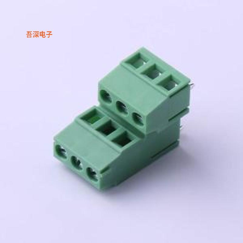 DB128B-5.0-2*3P-GN-S |原装插件,P=5mm螺钉式接线