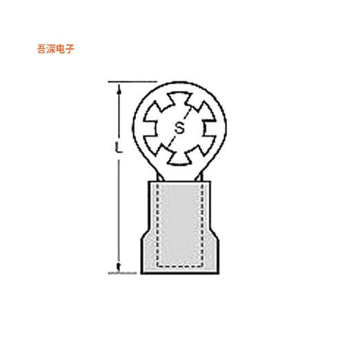 0190770002|圆形CONN RING CIRC 18-22AWG #6 CRIM