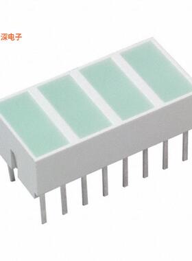 HLMP-2820|绿色（x 4） LT BAR 8.89X3.81MM QUAD GR