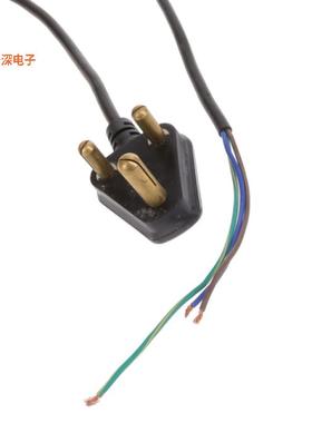 2054262M000 |公插头到引线CORD 18AWG SANS 164-1 6.73' BLK