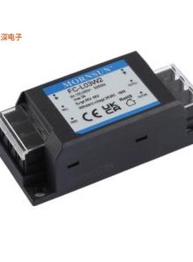FC-L03W2 |原装螺栓安装LINE FILTER 430VDC 230VAC 3A DIN