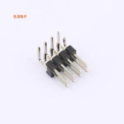 HX PZ2.54-2x4P WC-A |原装弯插,P=2.54mm排针