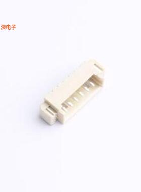 D125F2W1-2W6P43 |线对板针座MX1.25 1x6P 卧贴