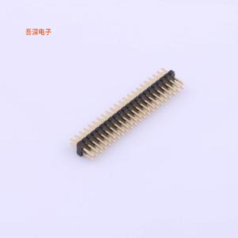 X1321WV-2x22J-C30D23 |排针上针C3.0 下针2.3mm,6T料,Au足1u