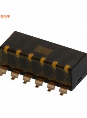 EDSP06SGRNSTU04 |SPSTSWITCH PIANO DIP SPST 0.025A 24V