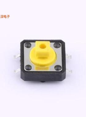 TS-1094TB-B3D2-T-Y |方头 带柱轻触SMD-4P,12x12mm