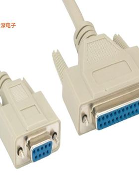 DNC-9F25F-10B |原装全新NULL MODEM DB9/25 F/F MOLD 10FT