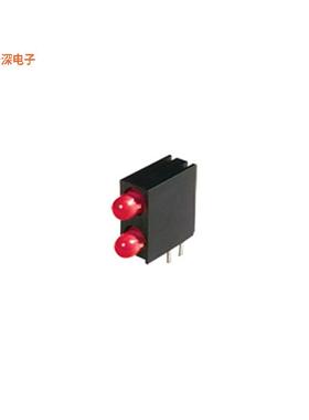 WP934GE/2ID-RV |红色（x 2） CBI 3MM BI-LVL RED RA