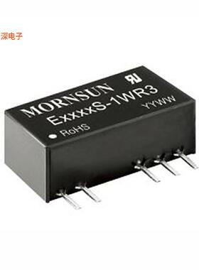 E0505S-1WR3 |隔离模块DC DC CONVERTER +/-5V 1W