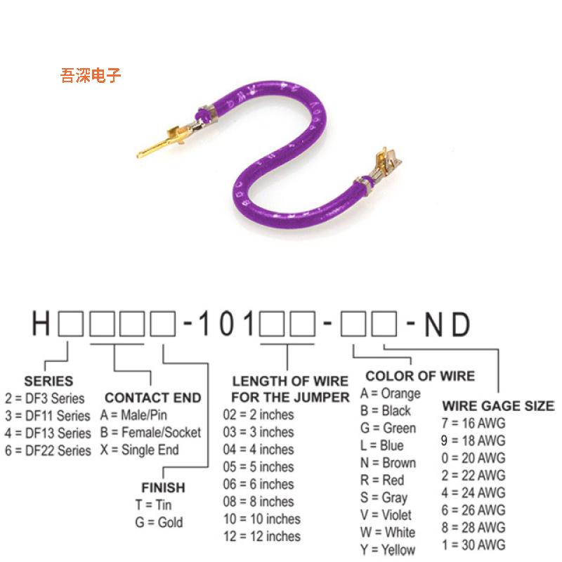 H2ABG-10108-V4 |接触端JUMPER-H1503TR/A2015V/H1501TR 8